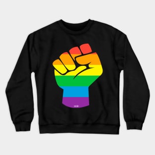 LGBTQ+ Pride Fist Crewneck Sweatshirt